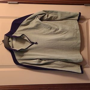 Womens Size L St. John's Bay green & blue fleece